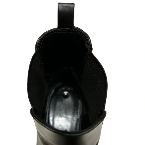 Zara Women’s Black Faux Leather Chelsea Boots Booties Size 40 - Picture 8 of 14